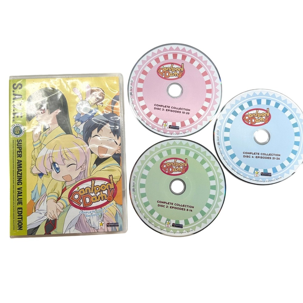 Pani Poni Dash Complete Collection S.A.V.E. Ed 3Disc DVDs Anime MISSING DISC